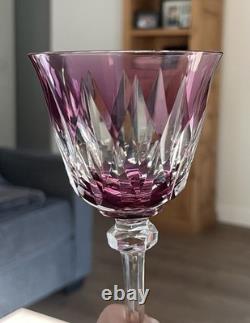 Saint Louis France Cristal Roemer Model Provence Goblet in Rose Pink