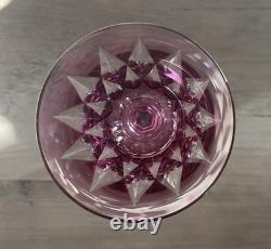 Saint Louis France Cristal Roemer Model Provence Goblet in Rose Pink