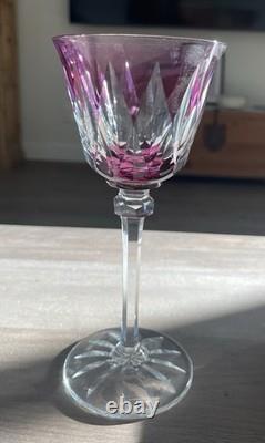 Saint Louis France Cristal Roemer Model Provence Goblet in Rose Pink