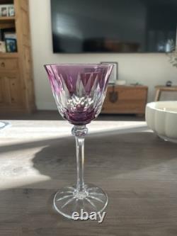 Saint Louis France Cristal Roemer Model Provence Goblet in Rose Pink