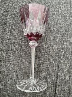 Saint Louis France Cristal Roemer Model Provence Goblet in Rose Pink