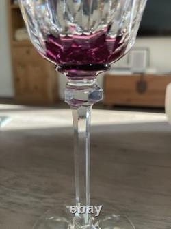 Saint Louis France Cristal Roemer Model Provence Goblet in Rose Pink