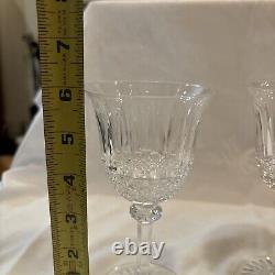 Saint Louis France Crystal 5-7/8 TOMMY WINE CLARET GOBLETS GLASSES Set of 2