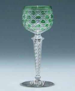 Saint Louis Lead Crystal Overlay Wineglass circa 1910 #93341