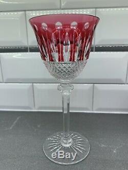 Saint St. Louis Crystal Tommy Red Wine Hock Glass Goblet 7 3/4 H France