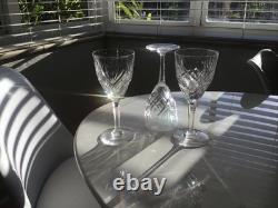 Saint St. Louis France Crystal Bristol Burgundy Wine Glass 7 H Set of 4