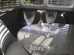 Saint St. Louis France Crystal Bristol Burgundy Wine Glass 7 H Set of 4