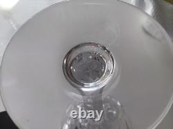 Saint St. Louis France Crystal Bristol Burgundy Wine Glass 7 H Set of 4