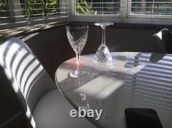 Saint St. Louis France Crystal Bristol Burgundy Wine Glass 7 H Set of 4