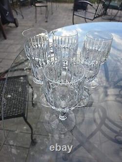 Schott Zwiesel Tango Crystal Wine Glass Goblet Vertical Cut Set Of 6