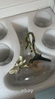 Semaxe 5 Piece Novelty Crystal Wine Glasses & Decanter For Wine Tasting