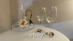 Semaxe 5 Piece Novelty Crystal Wine Glasses & Decanter For Wine Tasting
