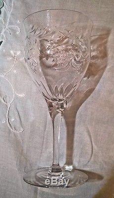Seneca ANNIVERSARY Water Goblet 661392 8 Crystal Wine/Water Glasses Gorgeous