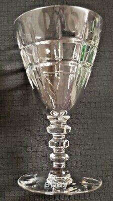 Seneca Claret Wine Regina 8 Crystal Glasses 5 Tall Hand Blown Glass USA 4 Oz