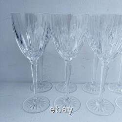 Set 10 Crystal D'Arques Style Durand Classic Wine Glasses Goblets 8 inches