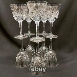 Set 10 Gorham Cut Crystal Wine Goblets CHERRYWOOD CLEAR Vintage