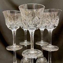 Set 10 Gorham Cut Crystal Wine Goblets CHERRYWOOD CLEAR Vintage