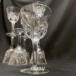 Set 10 Gorham Cut Crystal Wine Goblets CHERRYWOOD CLEAR Vintage