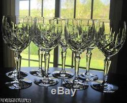 Set/11 Gorham Lady Anne Crystal6-7/8 Wine Glassesgobletsstemwareeuc