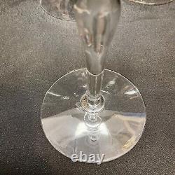 Set 12 Antique Grey Cut Goblets 6 Martini / Champagne Glasses & 6 Wine Glasses