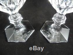 Set/2 Stunning Baccarat Crystal HARCOURT 5 3/8 Claret Bordeaux Wine Glasses