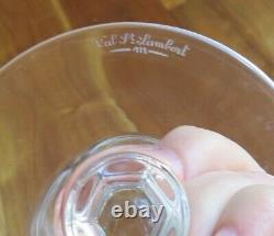 Set 3 Val St Lambert ELEGANCE Water Goblets 7 5/8 Crystal Stemware Wine Glasses