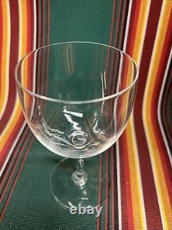 Set 4 Baccarat Crystal Montaigne Water Goblet 6 3/8 Genuine Logo Wine Glasses