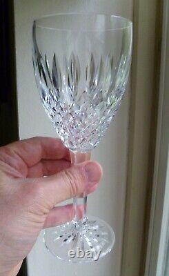 Set (4) Waterford Crystal CASTLEMAINE Claret 7 7/8 LARGE Wine Glasses HTF