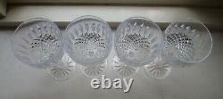 Set (4) Waterford Crystal CASTLEMAINE Claret 7 7/8 LARGE Wine Glasses HTF