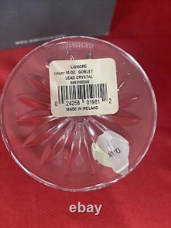 Set 4 Waterford Crystal Lismore 10 oz Stemmed Wine Goblets New in Box FREE SHIP