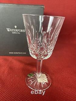 Set 4 Waterford Crystal Lismore 10 oz Stemmed Wine Goblets New in Box FREE SHIP