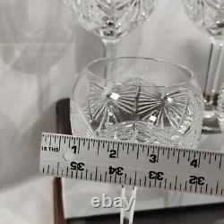 Set 4 Waterford Crystal Millenium Happiness Toasting Goblets Balloon Wine Glass