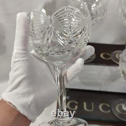 Set 4 Waterford Crystal Millenium Happiness Toasting Goblets Balloon Wine Glass