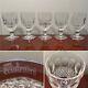 Set 5 Vtg WATERFORD CRYSTAL Colleen Short Stem 6 oz Claret Wine Glasses IRELAND