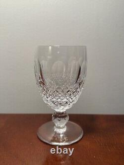 Set 5 Vtg WATERFORD CRYSTAL Colleen Short Stem 6 oz Claret Wine Glasses IRELAND