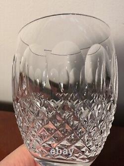 Set 5 Vtg WATERFORD CRYSTAL Colleen Short Stem 6 oz Claret Wine Glasses IRELAND