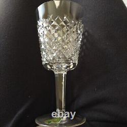 Set 6 WATERFORD Crystal ALANA Large 7 Water Goblets Wine Glasses Labels &Marked