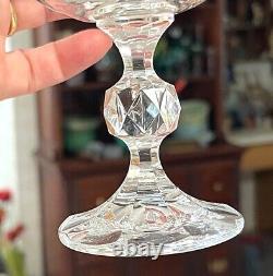 Set/ 8 BOHEMIA CRYSTAL Crystalex BELFAST 6.5 Water Goblets Wine Glass Ball Stem