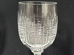 Set 8 Baccarat Crystal France Model Nancy Claret Wine Glasses 5.5 1920s