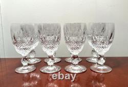 Set 8 Vtg WATERFORD CRYSTAL Colleen 2.5 oz Sherry Wine/Liqueur Glasses IRELAND