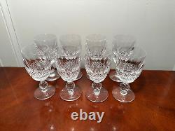 Set 8 Vtg WATERFORD CRYSTAL Colleen 2.5 oz Sherry Wine/Liqueur Glasses IRELAND