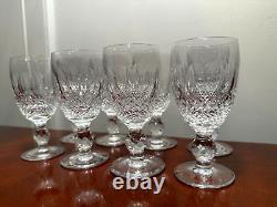 Set 8 Vtg WATERFORD CRYSTAL Colleen 2.5 oz Sherry Wine/Liqueur Glasses IRELAND