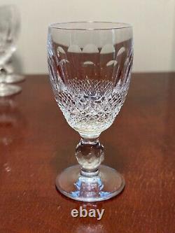 Set 8 Vtg WATERFORD CRYSTAL Colleen 2.5 oz Sherry Wine/Liqueur Glasses IRELAND