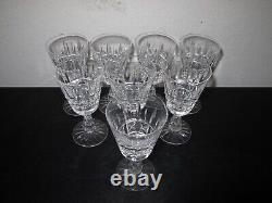 Set (8) Waterford Crystal Kylemore 6 Claret Wine Glasses