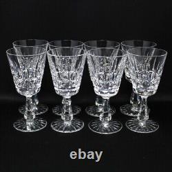 Set 8 Waterford Crystal Kylemore 6 Claret Wine Glasses Stems Goblets Old Mark