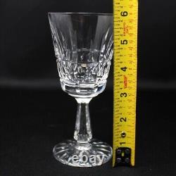 Set 8 Waterford Crystal Kylemore 6 Claret Wine Glasses Stems Goblets Old Mark