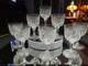 Set (8) Wine Claret glass, American Brilliant Cut Crystal Maple City Clark Z. B