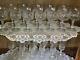 Set Of 11 Crystal Champagne Flutes/glasses & 12 Crystal Wine Goblets/glasses