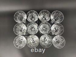 Set Of 12 Grace Grc1 Wine Glasses 5 Oz With Cut Leaf Pattern