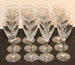 Set Of 12 Lenox Firelight Crystal Red Wine Glasses